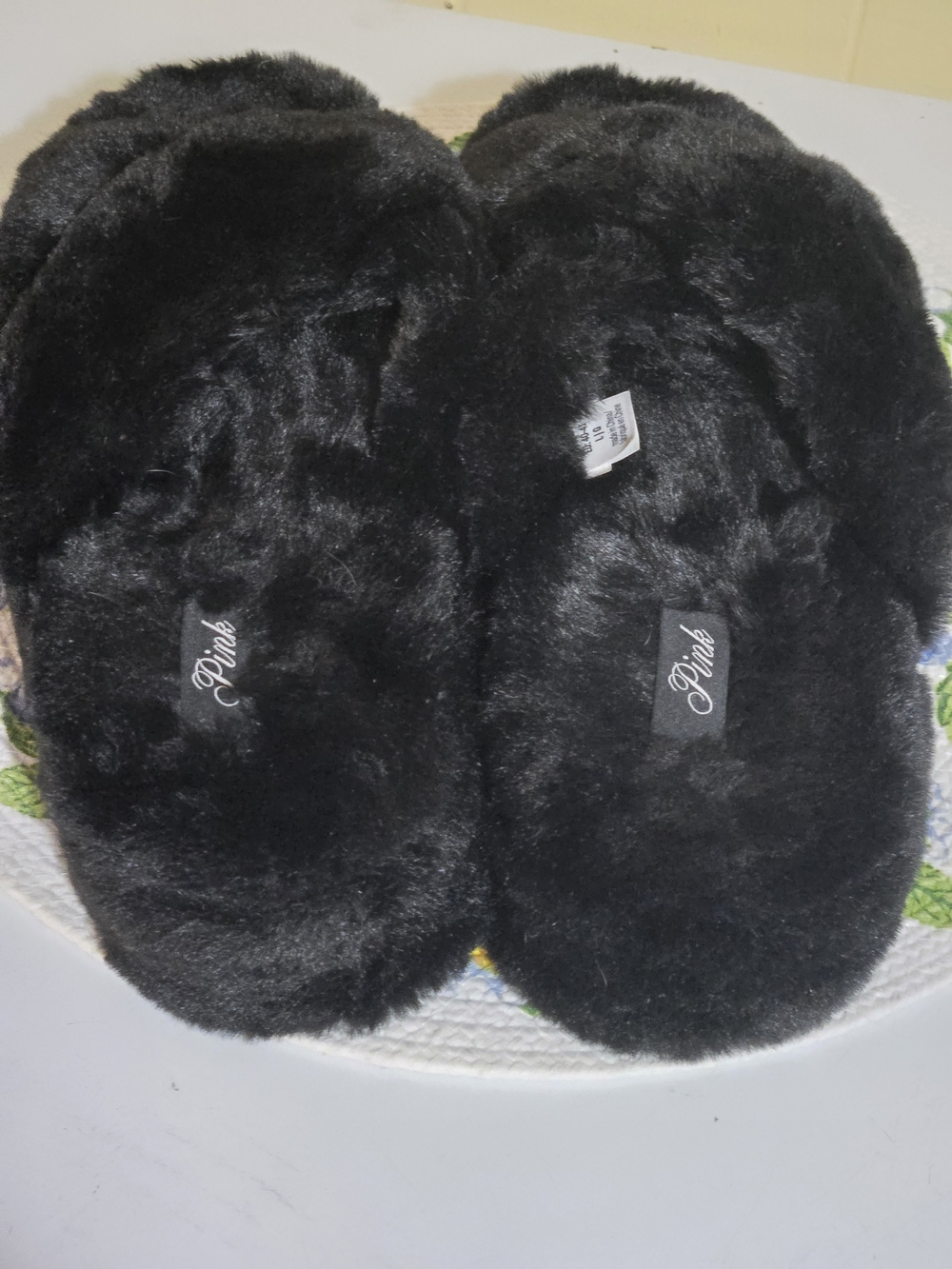 PINK Victoria's Secret Womens Platform Slide Slippers